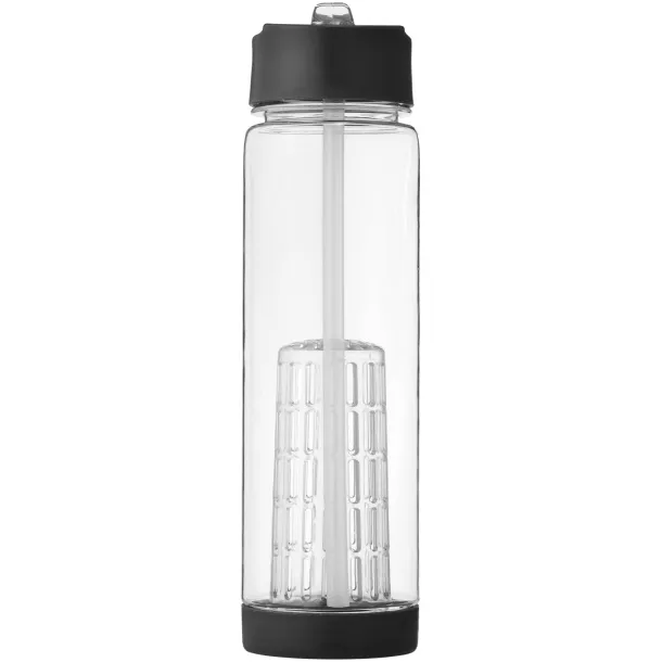 Tutti-frutti 740 ml Tritan™ infuser sport bottle - Unbranded White Solid black