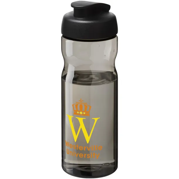 H2O Active® Base Tritan™ 650 ml flip lid sport bottle Charcoal Solid black