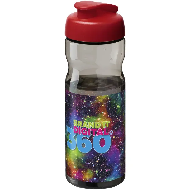 H2O Active® Base Tritan™ sportska boca s preklopnim poklopcem, 650 ml Ugljen Crvena