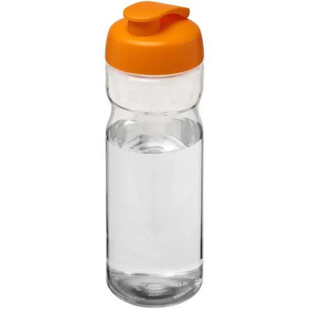 H2O Active® Base Tritan™ 650 ml flip lid sport bottle - Unbranded White Orange