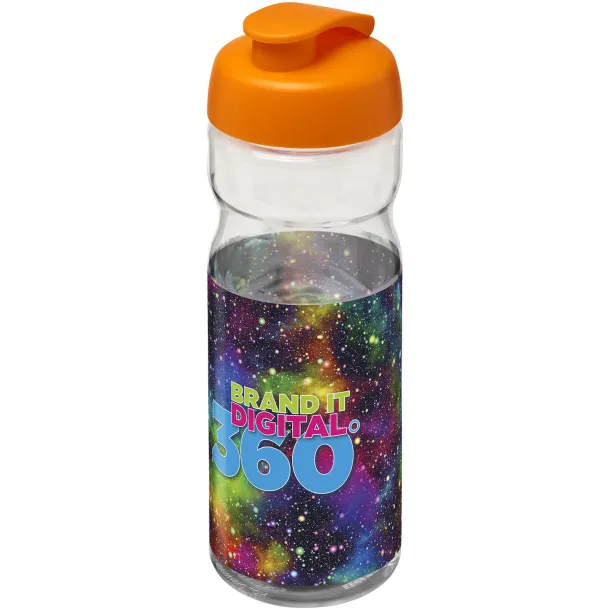 H2O Active® Base Tritan™ 650 ml flip lid sport bottle White Orange