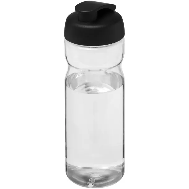 H2O Active® Base Tritan™ 650 ml flip lid sport bottle - Unbranded White Solid black