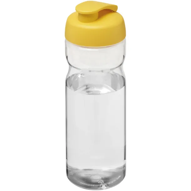 H2O Active® Base Tritan™ 650 ml flip lid sport bottle - Unbranded White Yellow