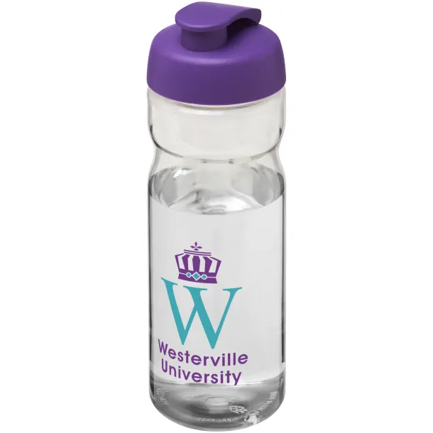 H2O Active® Base Tritan™ 650 ml flip lid sport bottle - Unbranded White Purple