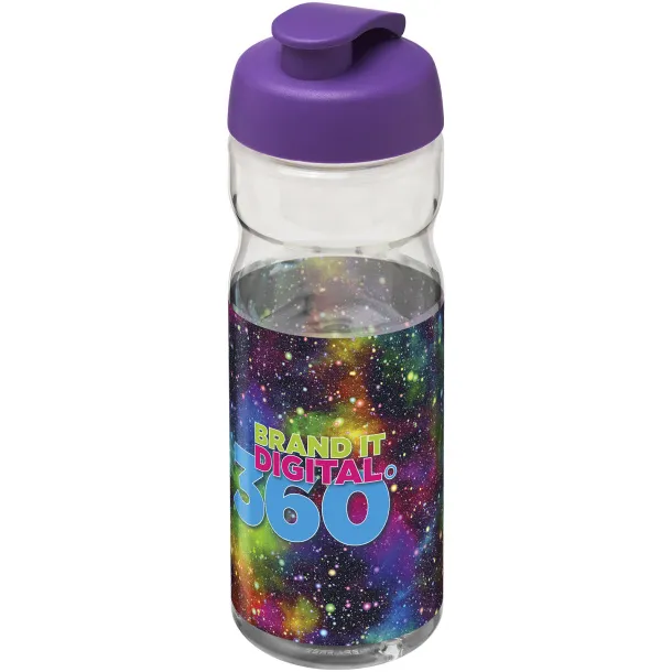 H2O Active® Base Tritan™ 650 ml flip lid sport bottle - Unbranded White Purple