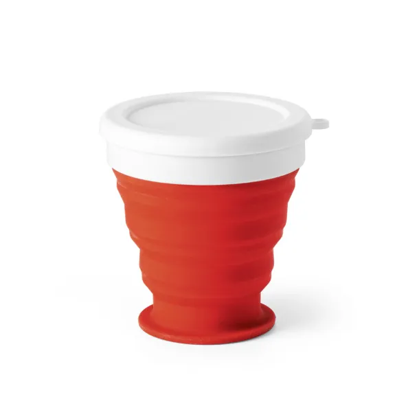 ASTRADA Foldable travel cup 250 ml Red