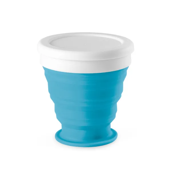 ASTRADA Foldable travel cup 250 ml Light blue