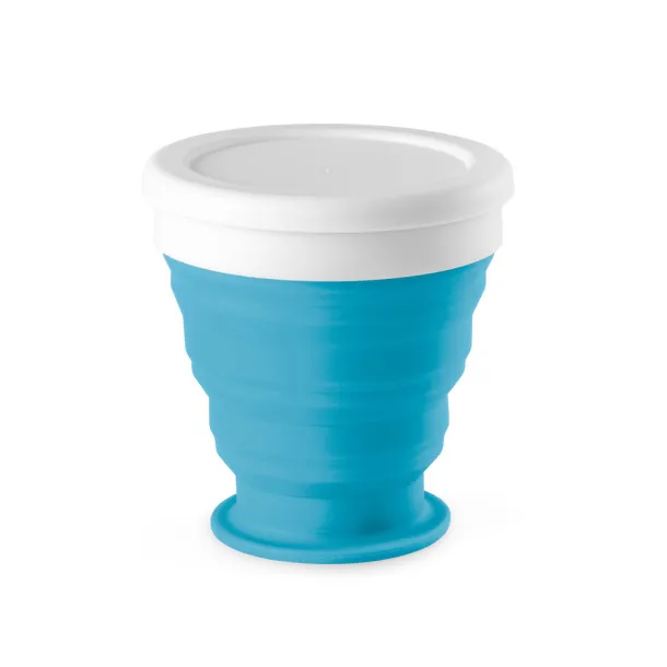 ASTRADA Foldable travel cup 250 ml Light blue