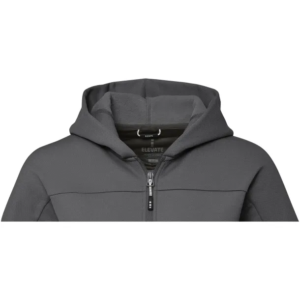 Nubia women's performance full zip knit jacket - Elevate Life Storm grey