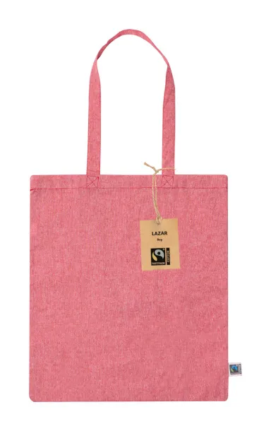 Lazar Fairtrade shopping bag Red