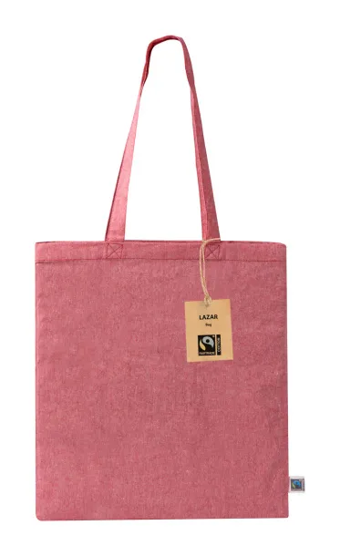 Lazar Fairtrade shopping bag Red