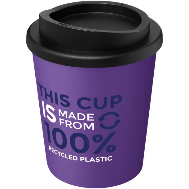 Americano® Espresso 250 ml recycled insulated tumbler - Unbranded Purple Solid black