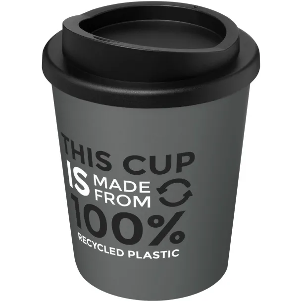 Americano® Espresso 250 ml recycled insulated tumbler - Unbranded Grey Solid black