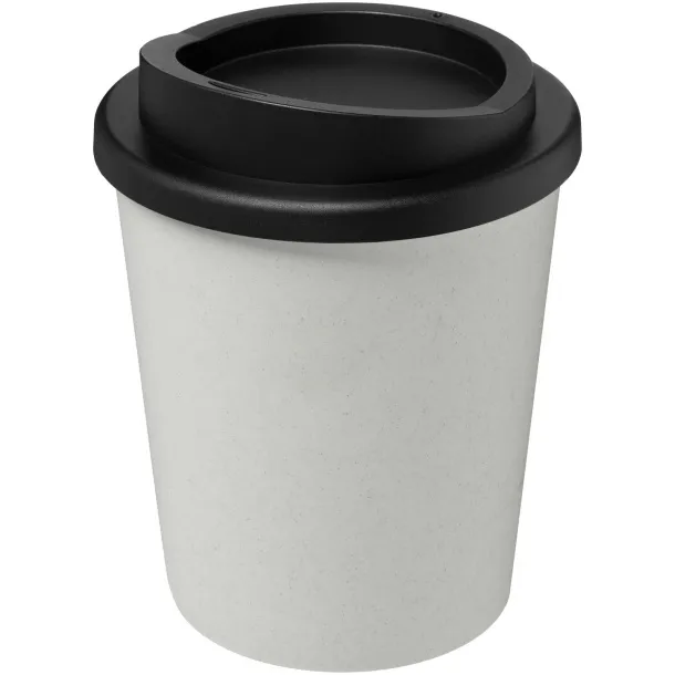 Americano® Espresso Eco 250 ml recycled tumbler - Unbranded White Solid black