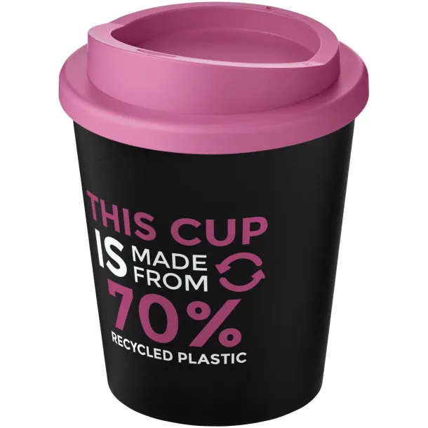 Americano® Espresso Eco 250 ml recycled tumbler Solid black Magenta