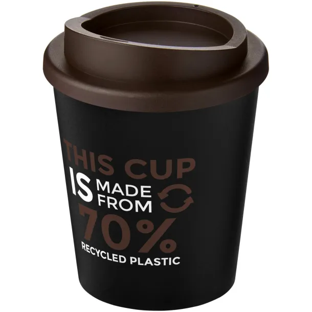 Americano® Espresso Eco 250 ml recycled tumbler Solid black Brown