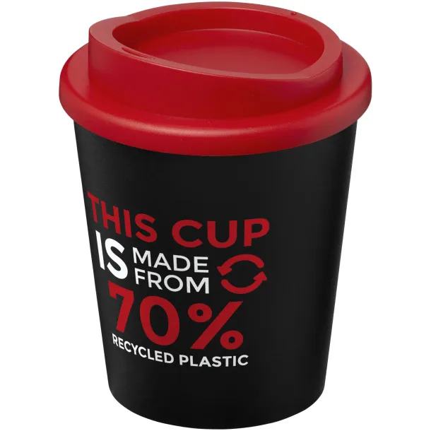 Americano® Espresso Eco 250 ml recycled tumbler Solid black Red