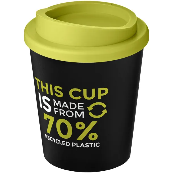 Americano® Espresso Eco 250 ml recycled tumbler Solid black Lime