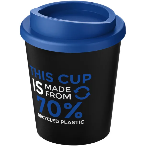 Americano® Espresso Eco 250 ml recycled tumbler Solid black Mid blue