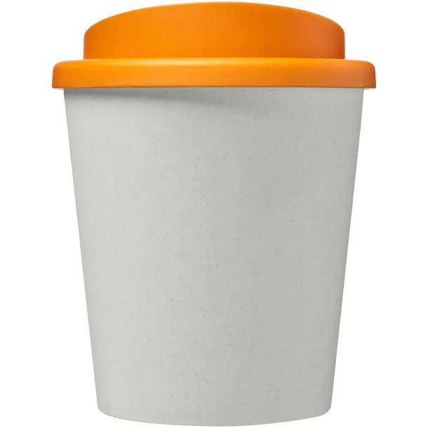 Americano® Espresso Eco 250 ml recycled tumbler - Unbranded White Orange