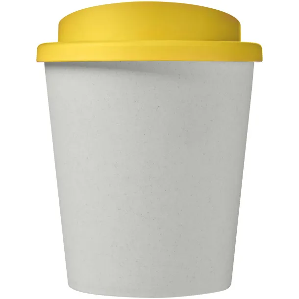 Americano® Espresso Eco 250 ml recycled tumbler - Unbranded White Yellow