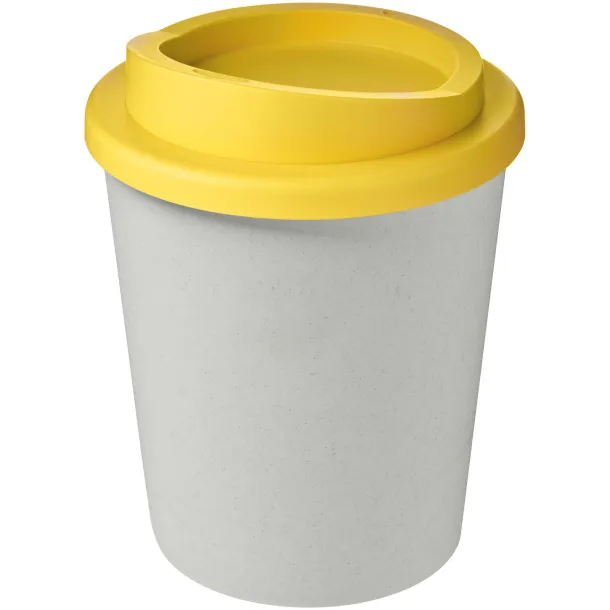 Americano® Espresso Eco 250 ml recycled tumbler - Unbranded White Yellow