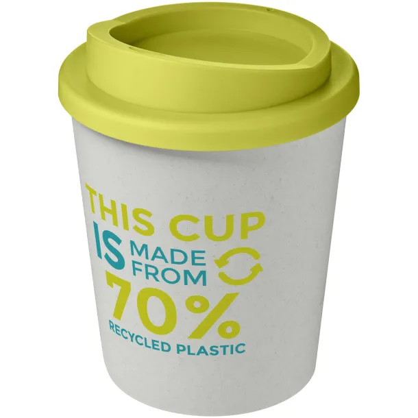 Americano® Espresso Eco 250 ml recycled tumbler - Unbranded White Lime