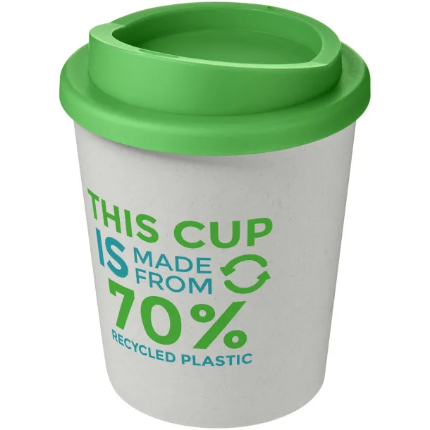 Americano® Espresso Eco 250 ml recycled tumbler - Unbranded White Green