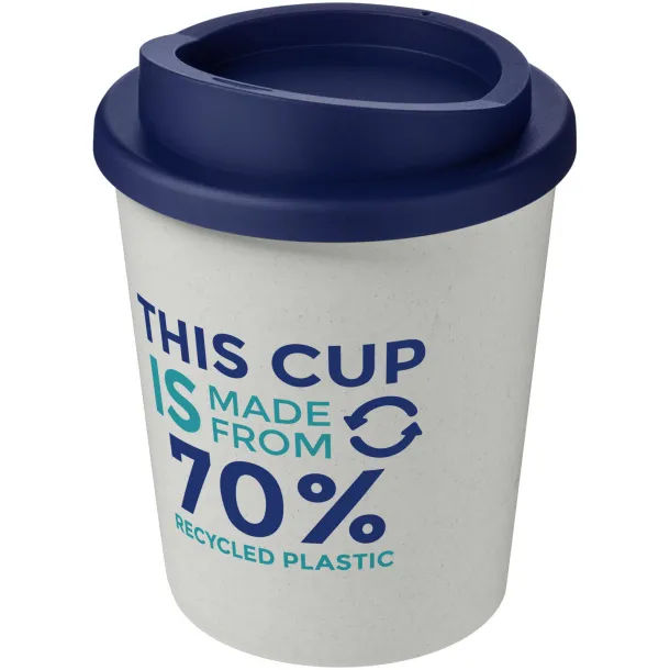 Americano® Espresso Eco 250 ml recycled tumbler - Unbranded White Blue