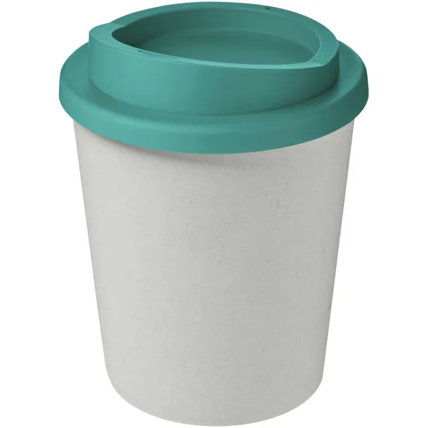 Americano® Espresso Eco 250 ml recycled tumbler - Unbranded White Aqua blue