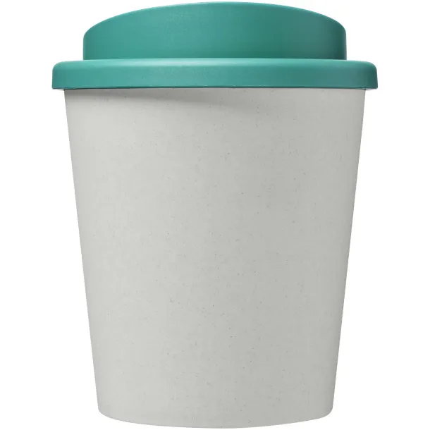 Americano® Espresso Eco 250 ml recycled tumbler - Unbranded White Aqua blue