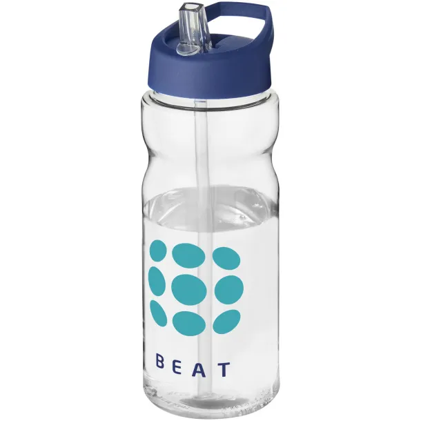 H2O Active® Base Tritan™ 650 ml spout lid sport bottle - Unbranded White Blue