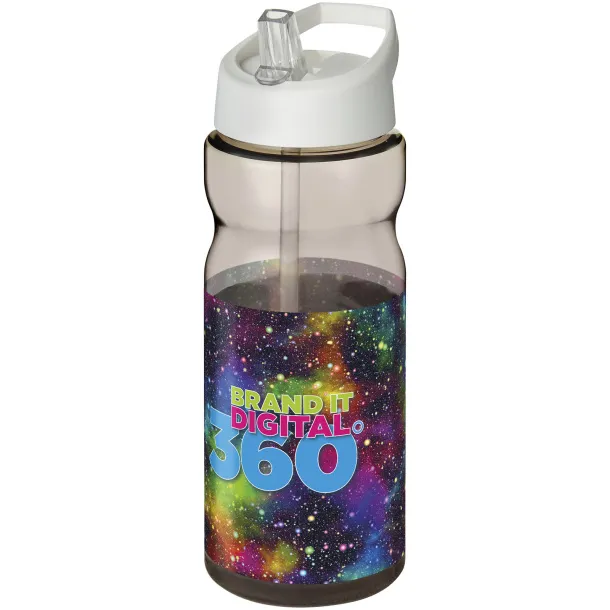 H2O Active® Base Tritan™ sportska boca sa slamkom 650 ml Ugljen Bijela