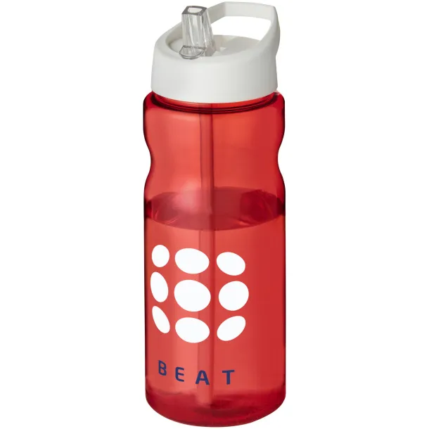 H2O Active® Base Tritan™ 650 ml spout lid sport bottle - Unbranded Red White