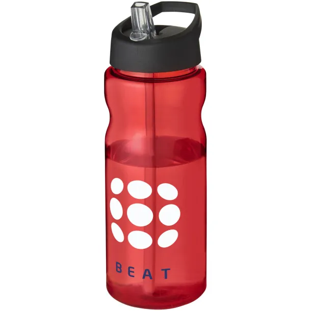 H2O Active® Base Tritan™ 650 ml spout lid sport bottle Red Solid black