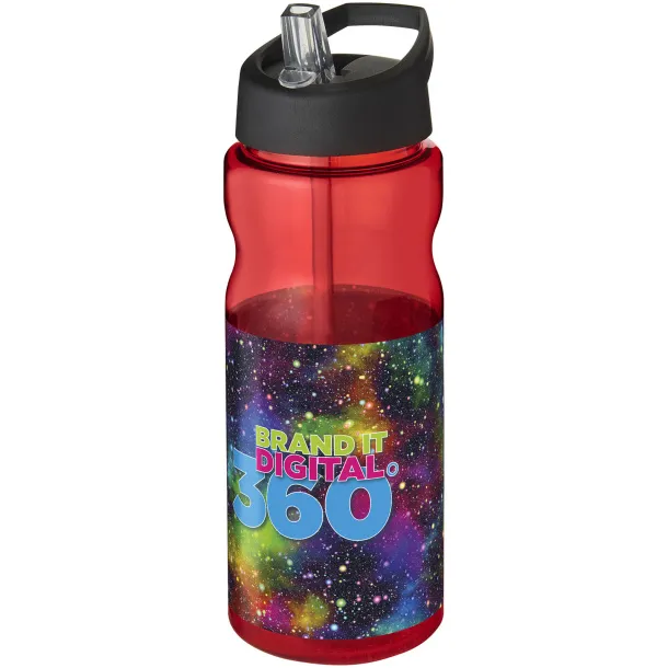 H2O Active® Base Tritan™ 650 ml spout lid sport bottle Red Solid black