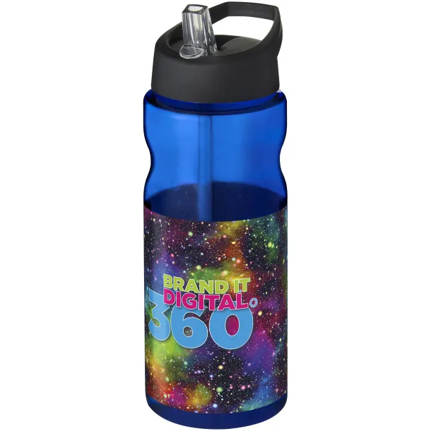 H2O Active® Base Tritan™ sportska boca sa slamkom 650 ml - Unbranded Plava Solid black