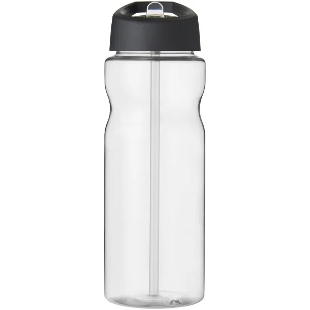 H2O Active® Base Tritan™ 650 ml spout lid sport bottle - Unbranded White Solid black