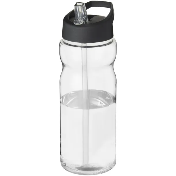 H2O Active® Base Tritan™ 650 ml spout lid sport bottle - Unbranded White Solid black