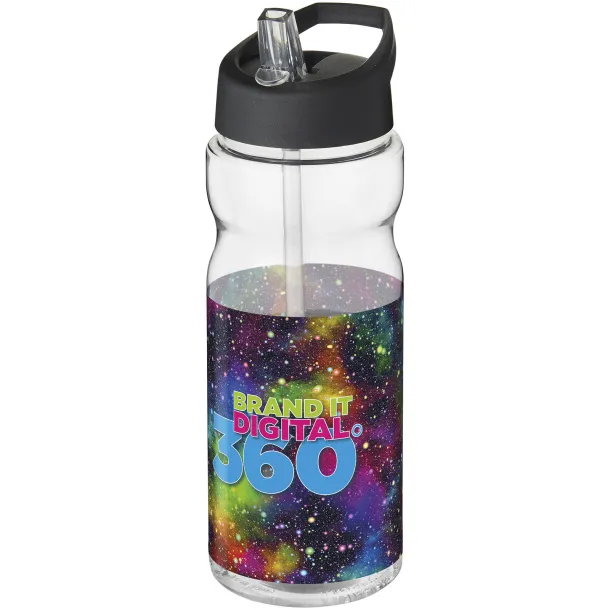 H2O Active® Base Tritan™ sportska boca sa slamkom 650 ml Bijela Solid black