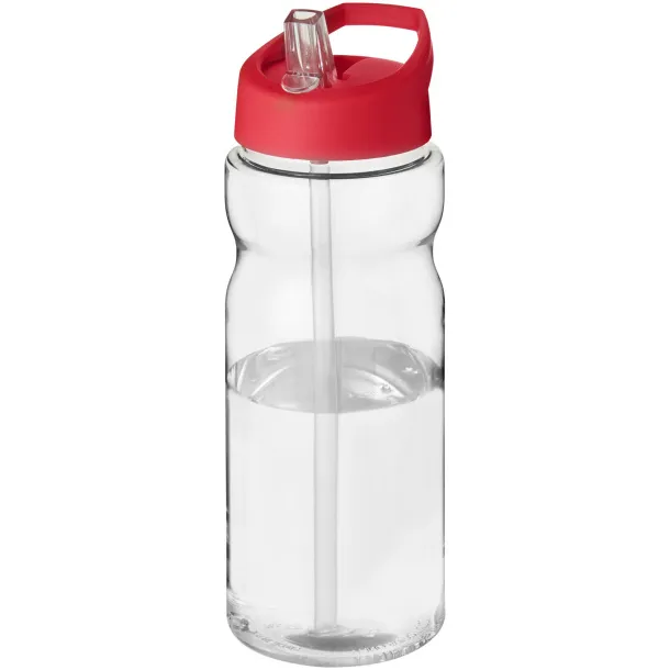 H2O Active® Base Tritan™ 650 ml spout lid sport bottle - Unbranded White Red