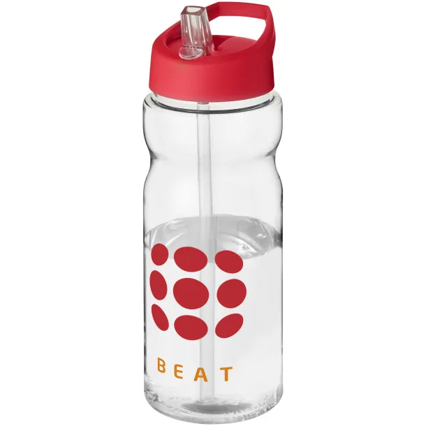 H2O Active® Base Tritan™ 650 ml spout lid sport bottle - Unbranded White Red