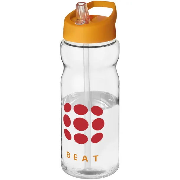 H2O Active® Base Tritan™ 650 ml spout lid sport bottle - Unbranded White Orange