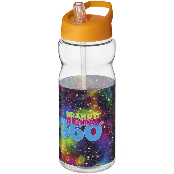 H2O Active® Base Tritan™ 650 ml spout lid sport bottle White Orange