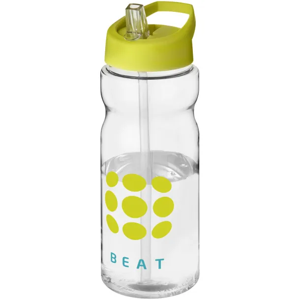 H2O Active® Base Tritan™ 650 ml spout lid sport bottle - Unbranded White Lime