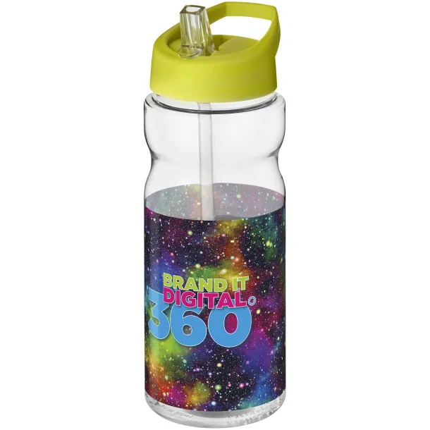 H2O Active® Base Tritan™ 650 ml spout lid sport bottle - Unbranded White Lime