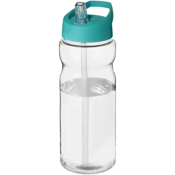 H2O Active® Base Tritan™ 650 ml spout lid sport bottle - Unbranded White Aqua blue