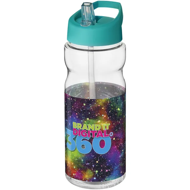 H2O Active® Base Tritan™ sportska boca sa slamkom 650 ml Bijela Aqua blue