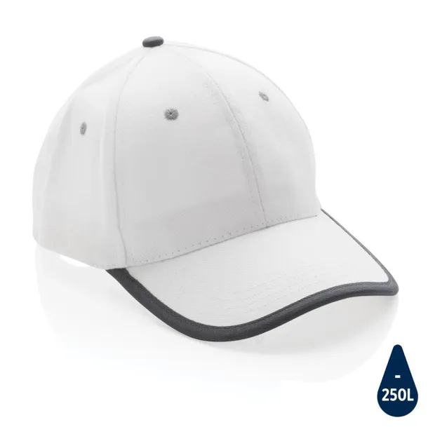  Impact AWARE™ Brushed rcotton 6 panel contrast cap 280gr - XD Collection White 