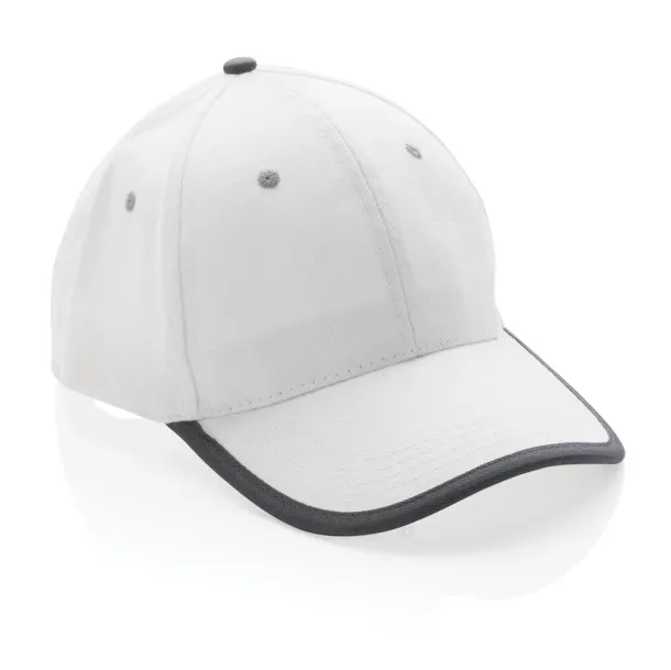  Impact AWARE™ Brushed rcotton 6 panel contrast cap 280gr - XD Collection White 